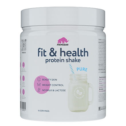 Протеин Primebar Fit & Health Vegan Protein Shake Мультикомпонентный растительный 500г