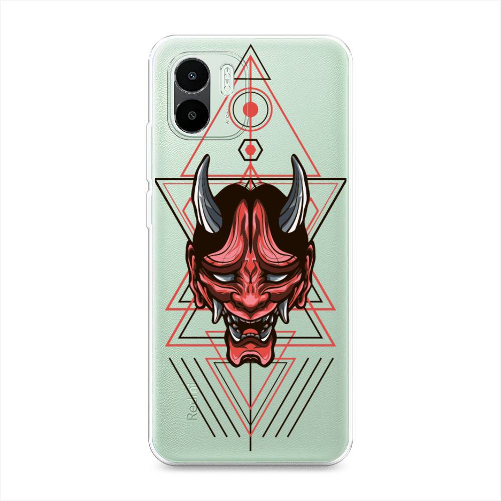 

Чехол на Xiaomi Redmi A1 "Hanya Oni mask", Серый;красный;черный, 316350-4