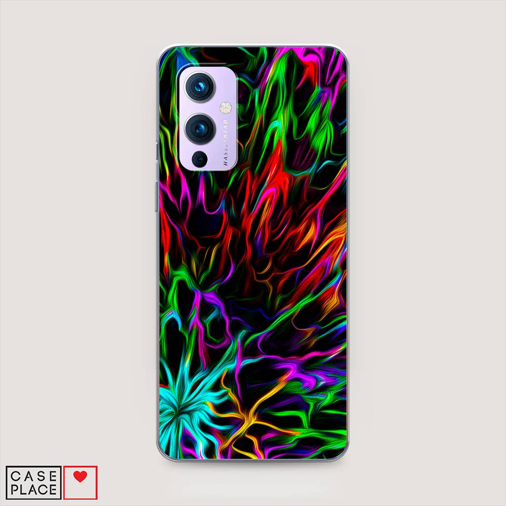 

Чехол на OnePlus 9 LE2113 "Разноцветные разводы", Голубой;зеленый;оранжевый, 151450-3
