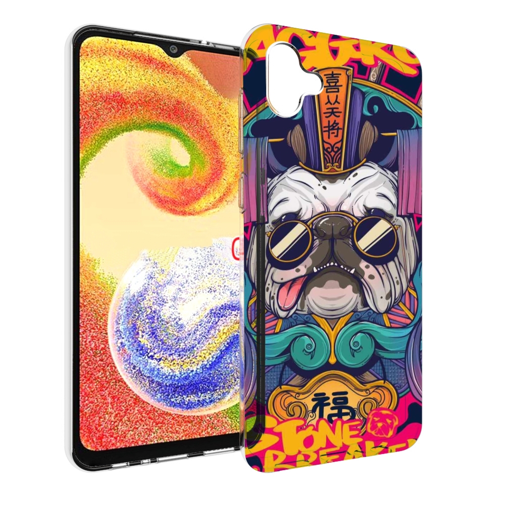 

Чехол MyPads мопс агро яркая для Samsung Galaxy A04, Прозрачный, Tocco