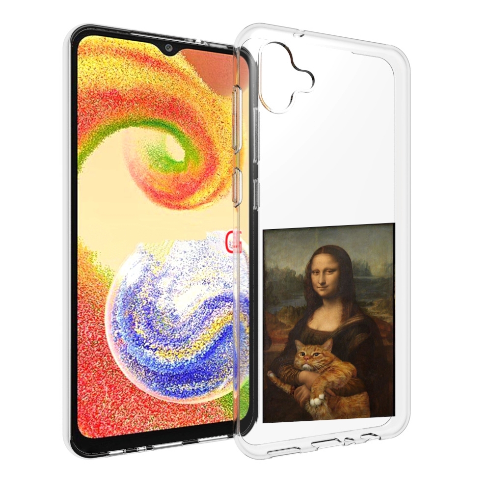 

Чехол MyPads монализа-с-котиком для Samsung Galaxy A04, Прозрачный, Tocco