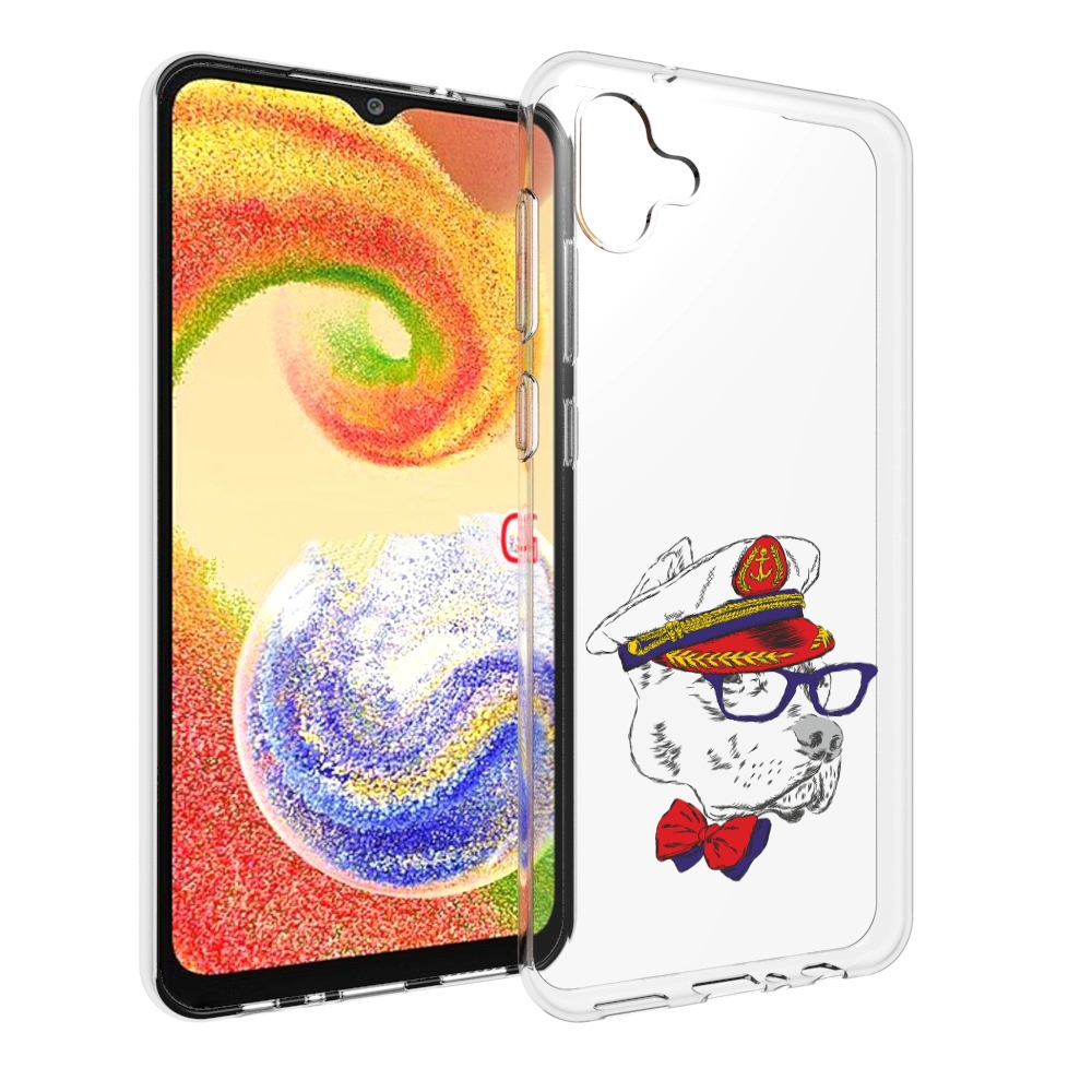 

Чехол MyPads бульдог для Samsung Galaxy A04, Прозрачный, Tocco