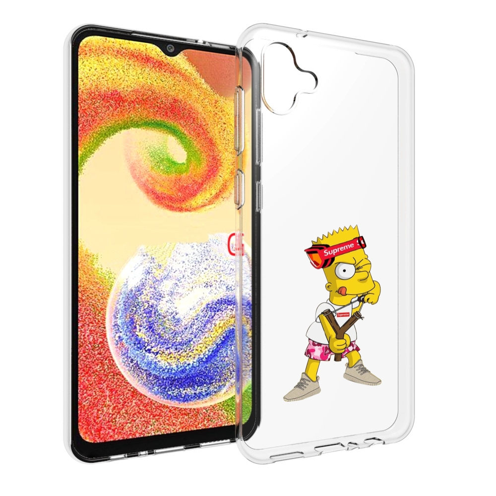 

Чехол MyPads модный-барт-симпсон для Samsung Galaxy A04, Прозрачный, Tocco