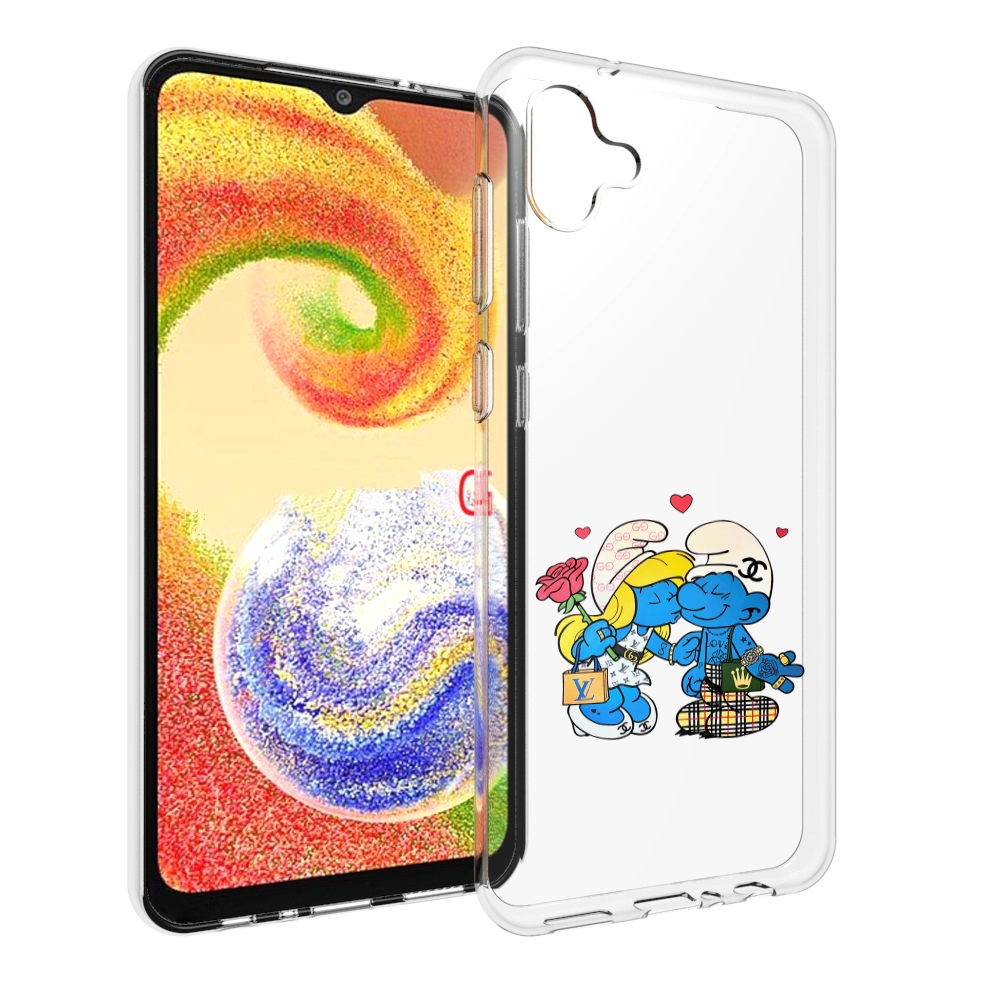 

Чехол MyPads модные-смурфики для Samsung Galaxy A04, Прозрачный, Tocco