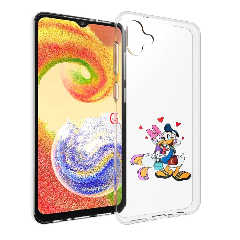 

Чехол MyPads модные-влюбленные-утки для Samsung Galaxy A04, Прозрачный, Tocco