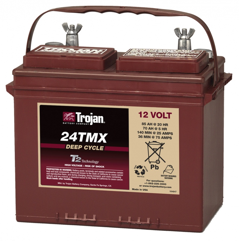 

Аккумулятор TROJAN 24TMX 12V 85A (277х168х235)