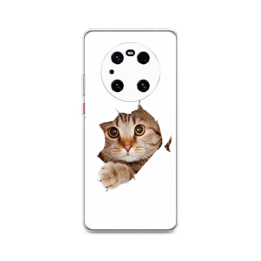 

Чехол на Huawei Mate 40 Pro "Кот и бумага", Белый;коричневый, 6104450-1