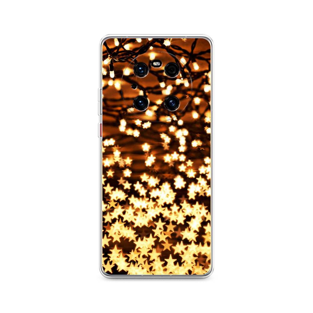 

Чехол на Huawei Mate 40 Pro "Новогодняя гирлянда", Золотистый, 6104450-5
