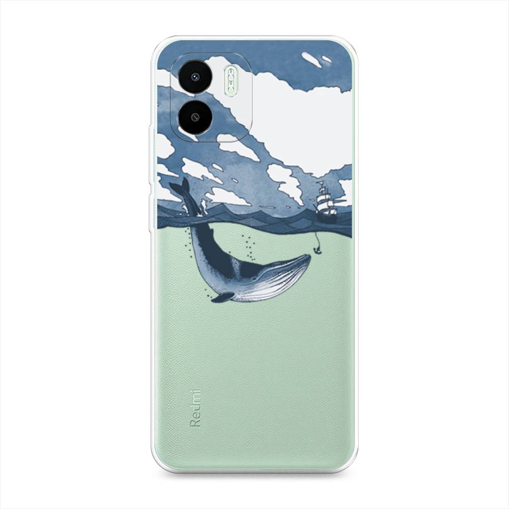 

Чехол на Xiaomi Redmi A1 "Большой кит", Синий, 316350-1