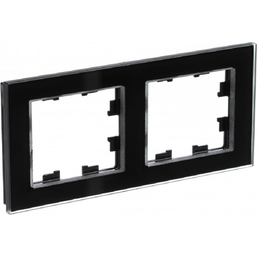 

2-местная рамка Schneider Electric AtlasDesign NATURE стекло черный ATN321002, Nature