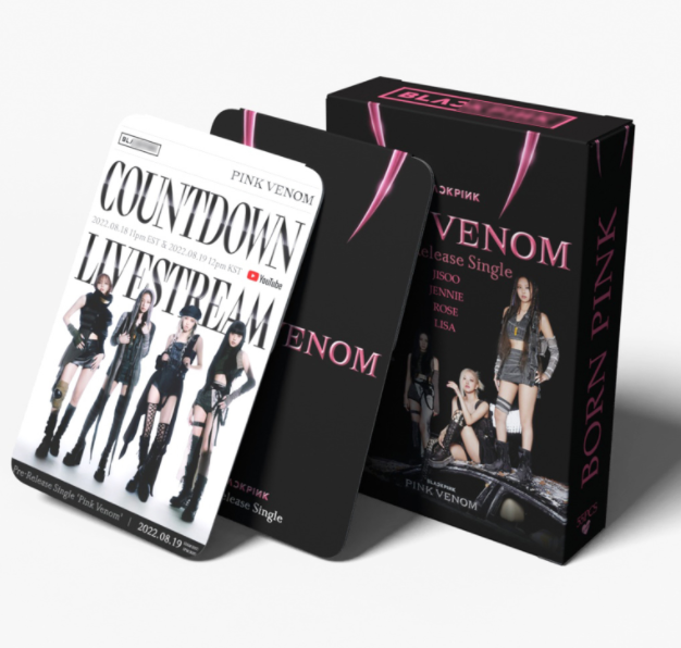 Карточки Blackpink кпоп Pink venom, 55 шт., разноцветные, размер 8,5х5,21