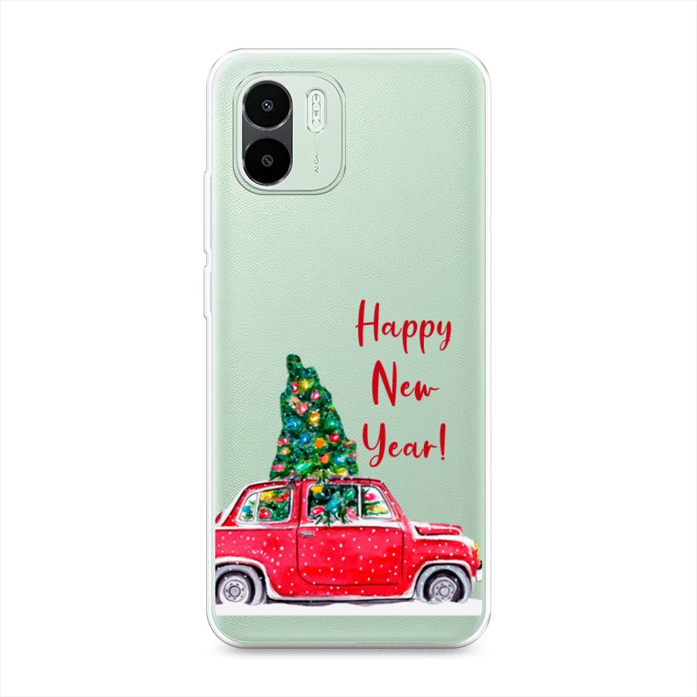 

Чехол на Xiaomi Redmi A1 "Happy New Year", Красный;зеленый, 316350-5