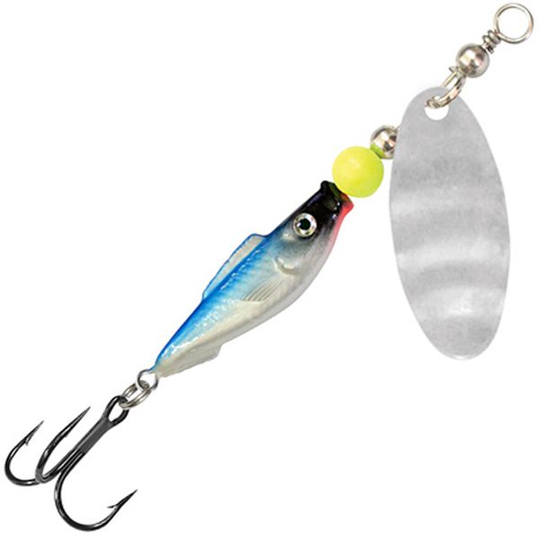 

Блесна AQUA FISH REFLEX- 15,0g, 06 (голубая спинка, серебро), 2 шт, Разноцветный, FISH REFLEX вертушка