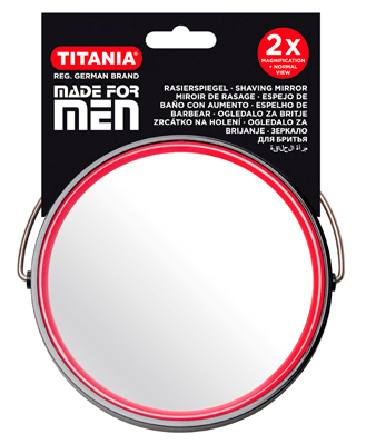 Зеркало настольное двойное TITANIA D-15,5 см 1500 / MEN зеркало с ручкой двустороннее с увеличением d зеркальной поверхности 12 5 см микс