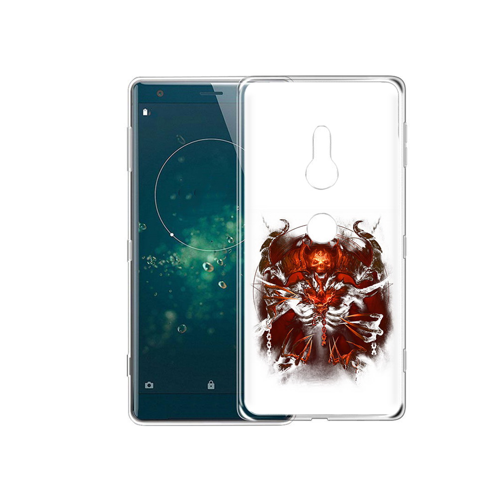 

Чехол MyPads Tocco для Sony Xperia XZ2 яркий демон, Прозрачный, Tocco