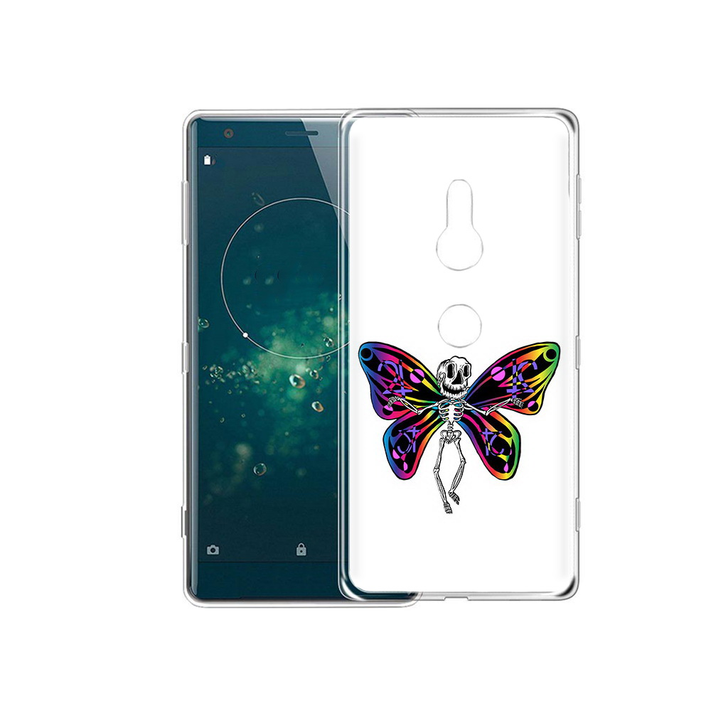 

Чехол MyPads Tocco для Sony Xperia XZ2 эффект бабочки, Прозрачный, Tocco