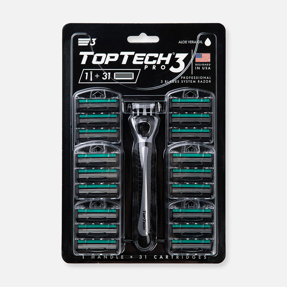 Бритва TopTech Pro 3 мужская, 31 сменная кассета