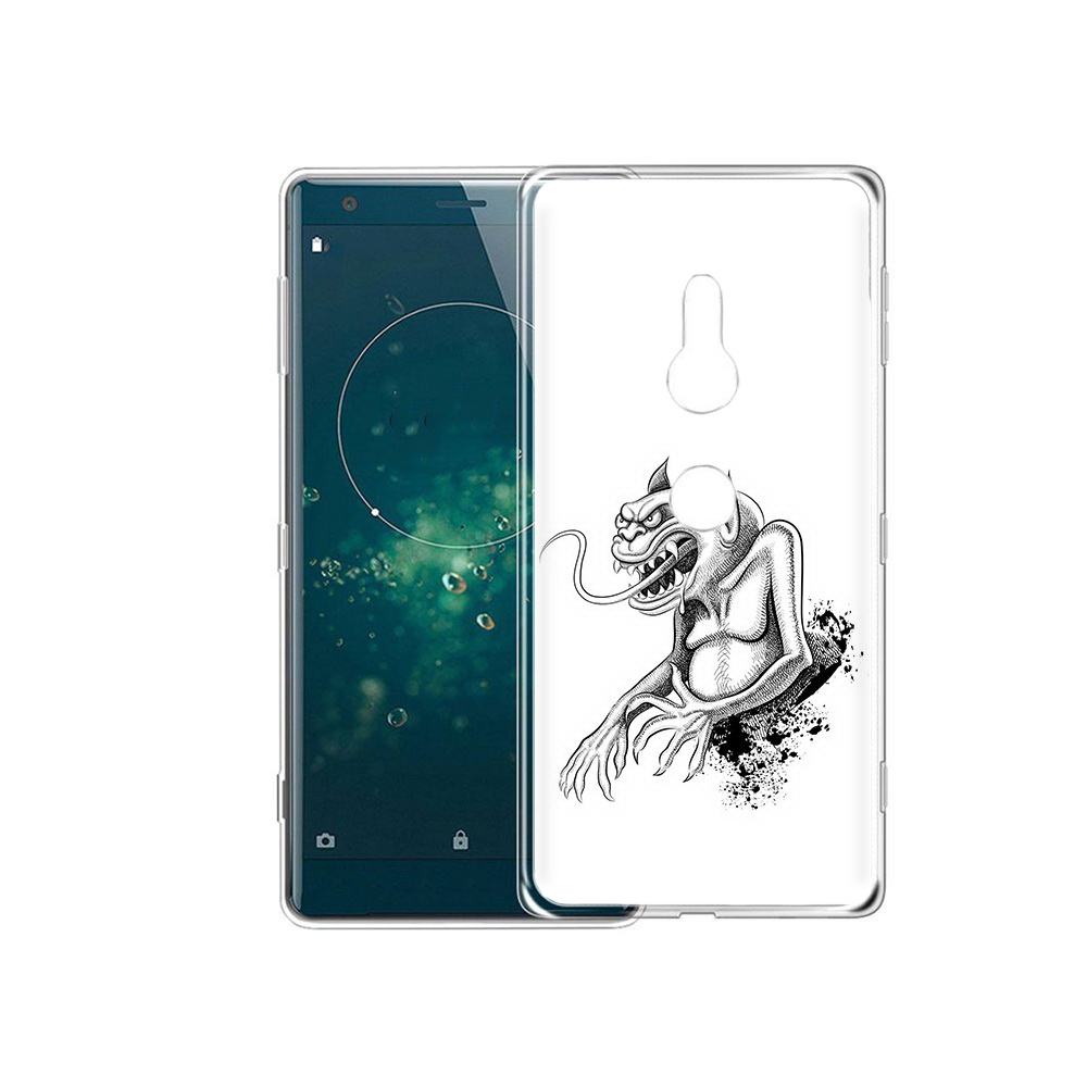 

Чехол MyPads Tocco для Sony Xperia XZ2 чорт, Прозрачный, Tocco