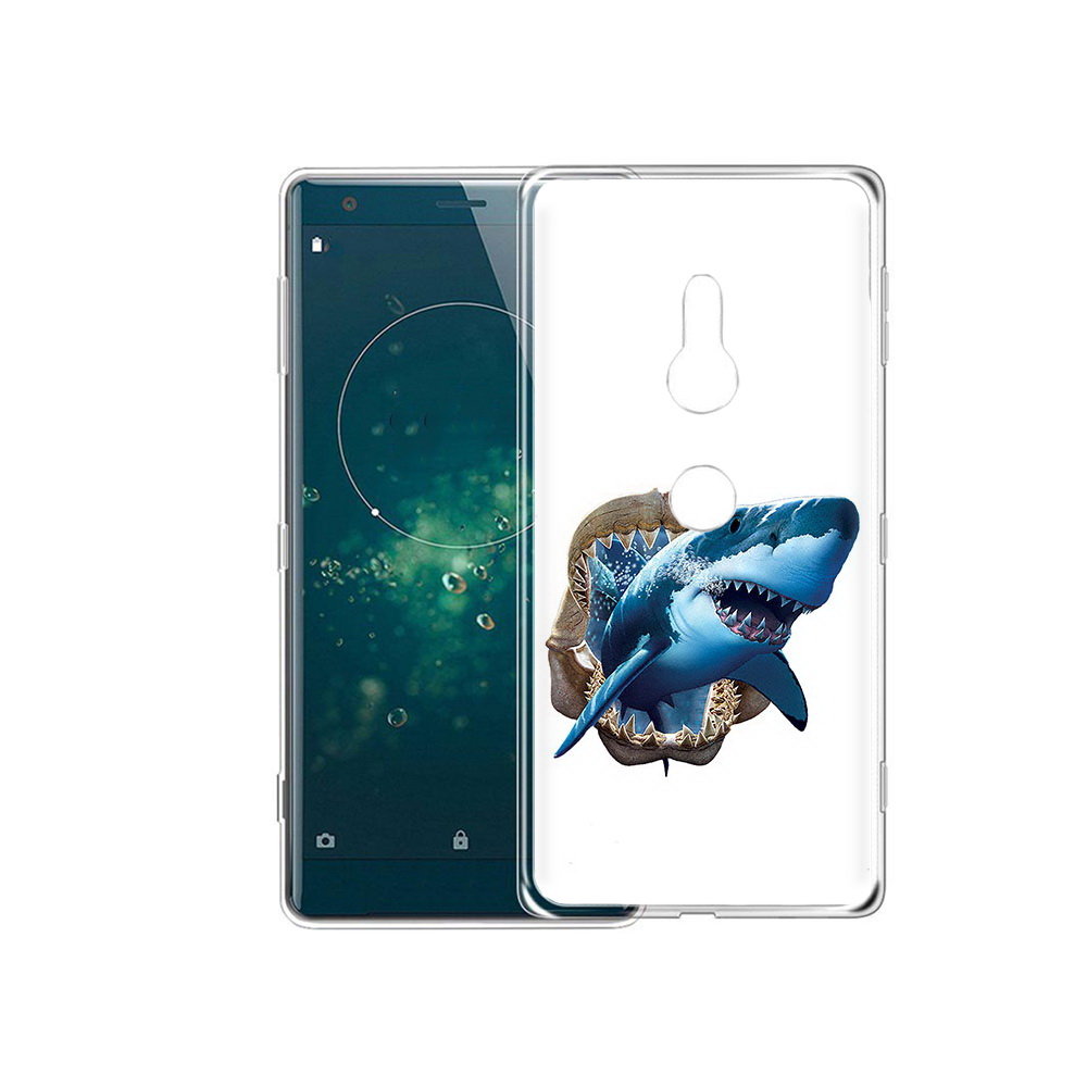

Чехол MyPads Tocco для Sony Xperia XZ2 челюсти, Прозрачный, Tocco
