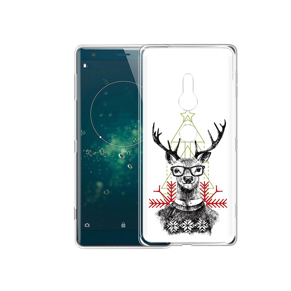 

Чехол MyPads Tocco для Sony Xperia XZ2 умный олень, Прозрачный, Tocco