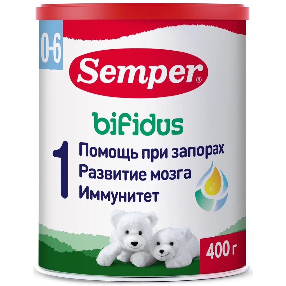 Молочная смесь Semper Bifidus 1 от 0 до 6 мес. 400 г