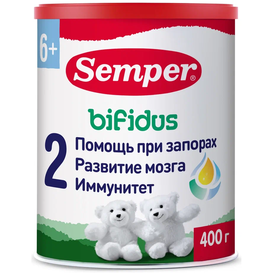 Молочная смесь Semper Bifidus 2 от 6 до 12 мес. 400 г