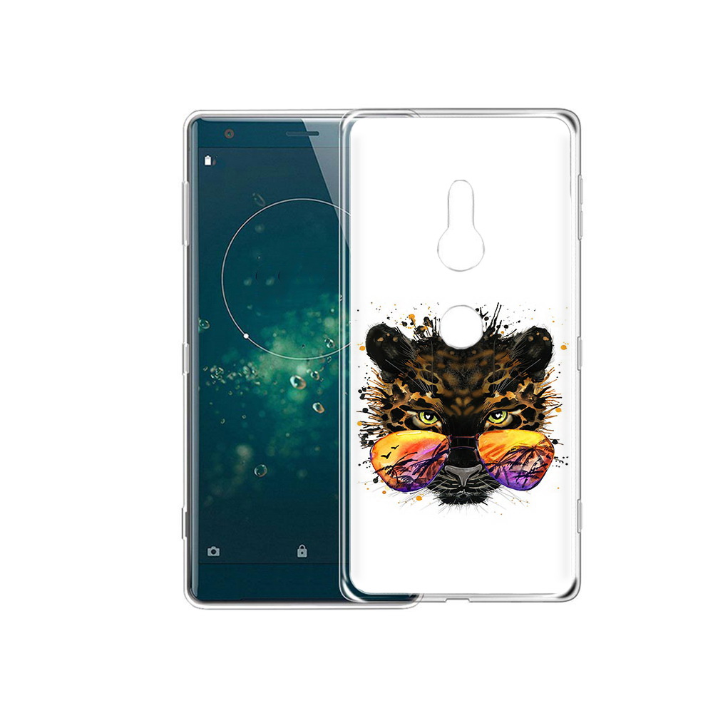 

Чехол MyPads Tocco для Sony Xperia XZ2 тропический леопард, Прозрачный, Tocco