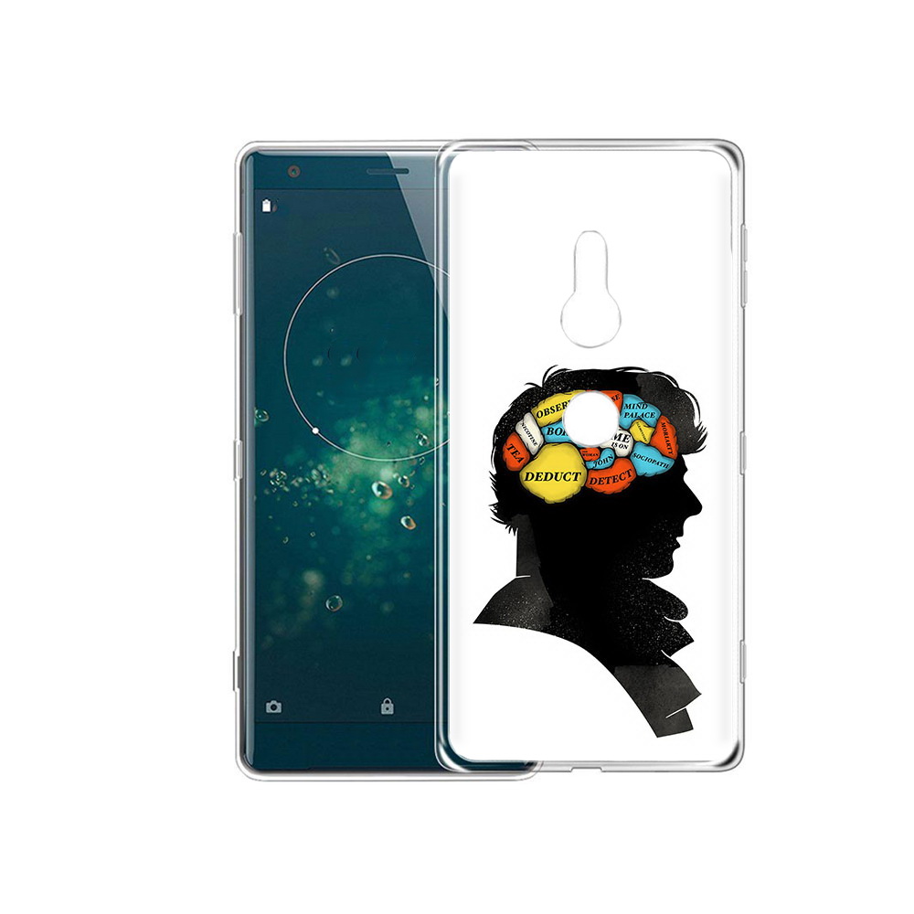 

Чехол MyPads Tocco для Sony Xperia XZ2 темный рисунок, Прозрачный, Tocco