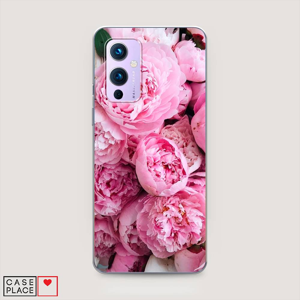 

Чехол на OnePlus 9 LE2113 "Розовые пионы", Бежевый;розовый, 151450-2
