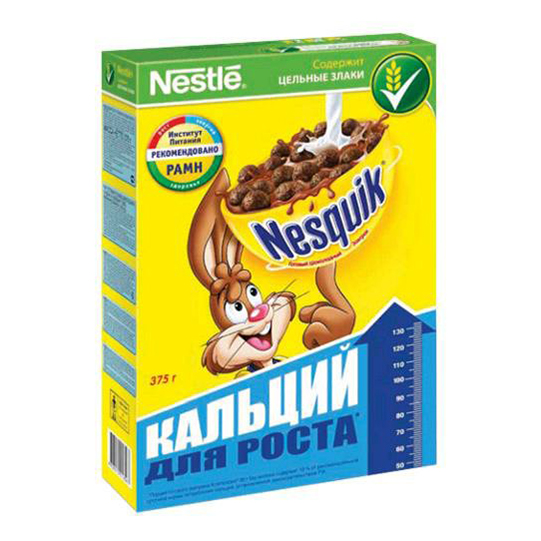 фото Готовый завтрак nesquik шоколадные шарики 375 г