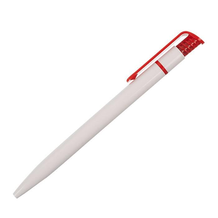 Ручка для логотипа автоматическая inФОРМАТ Ника 0.7мм синий цвет бело-красный корпус 1шт