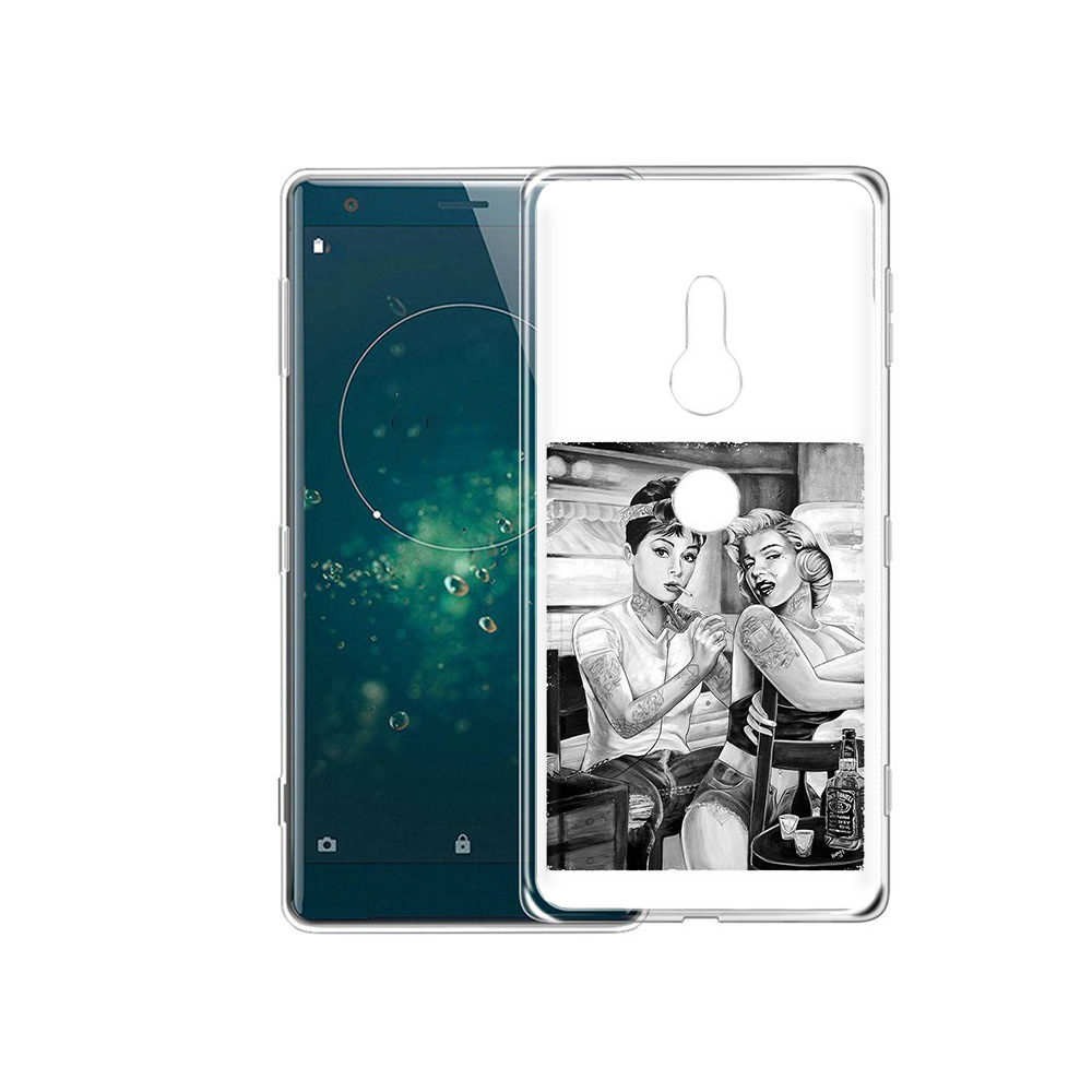 

Чехол MyPads Tocco для Sony Xperia XZ2 тату мастер, Прозрачный, Tocco