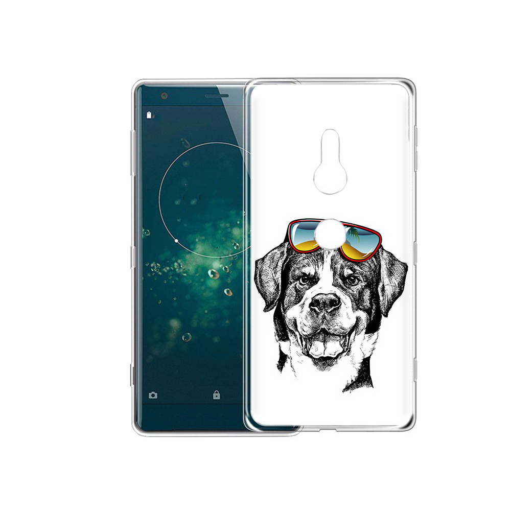 

Чехол MyPads Tocco для Sony Xperia XZ2 счастливая собака, Прозрачный, Tocco