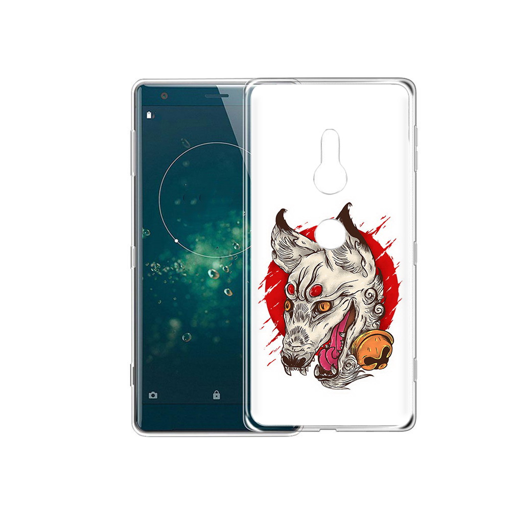 

Чехол MyPads Tocco для Sony Xperia XZ2 страшная собака, Прозрачный, Tocco
