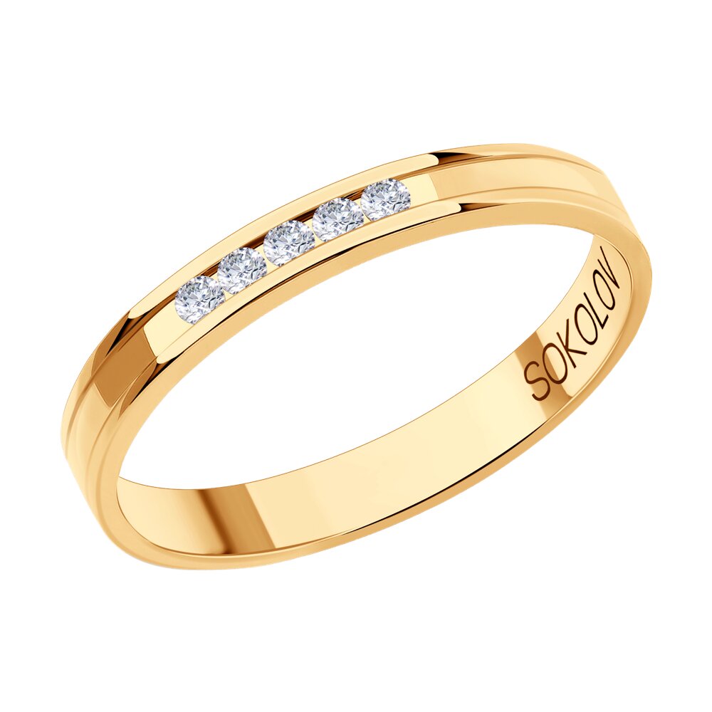 

Кольцо из золота р. 19,5 SOKOLOV Diamonds 1111296-01, бриллиант, 1111296-01