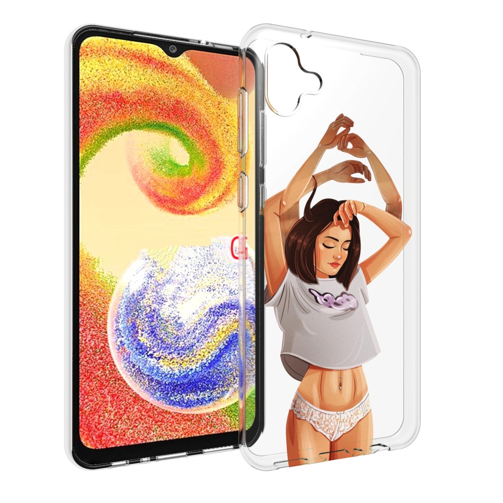 

Чехол MyPads много-рук женский для Samsung Galaxy A04, Прозрачный, Tocco