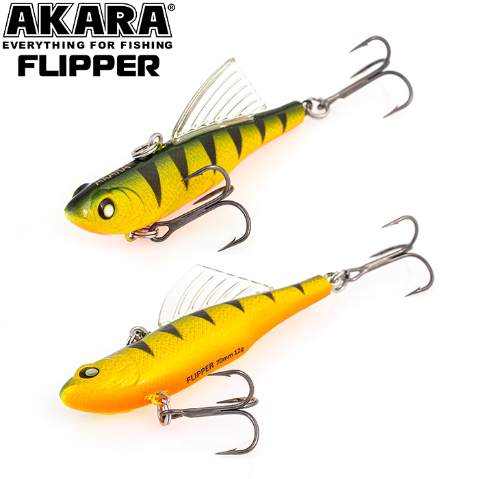 

Воблер Akara раттлин Flipper 70 AF70-A11, Желтый, Flipper 70