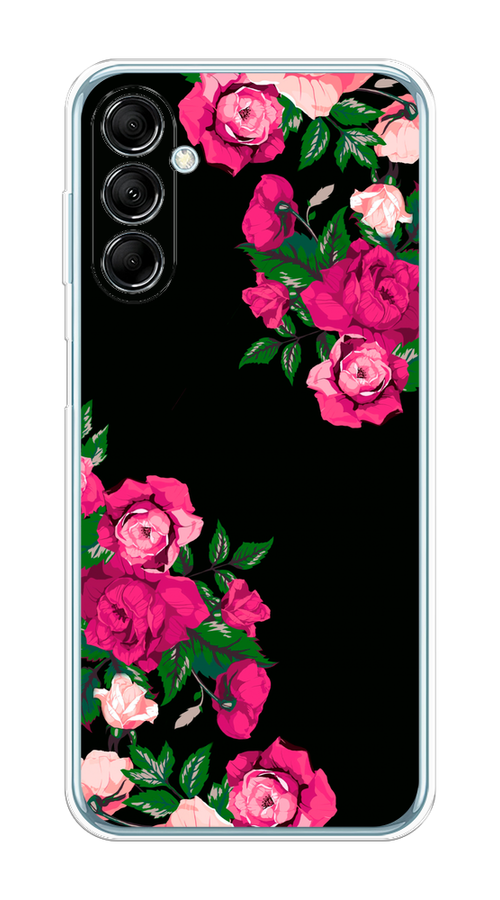 

Чехол на Samsung Galaxy M14 5G "Розы фуксия", Черный;розовый;зеленый, 2108150-1