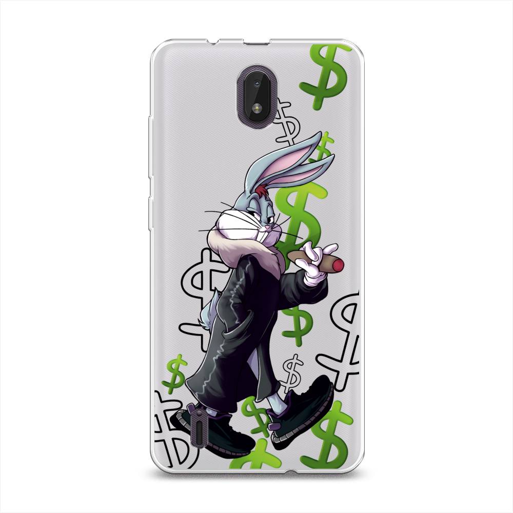 

Чехол на Nokia C01 Plus "Rich Bugs Bunny", Зеленый;черный;голубой, 125250-6