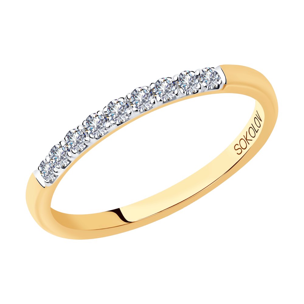 

Кольцо из золота р. 17,5 SOKOLOV Diamonds 1111256-01, бриллиант, 1111256-01