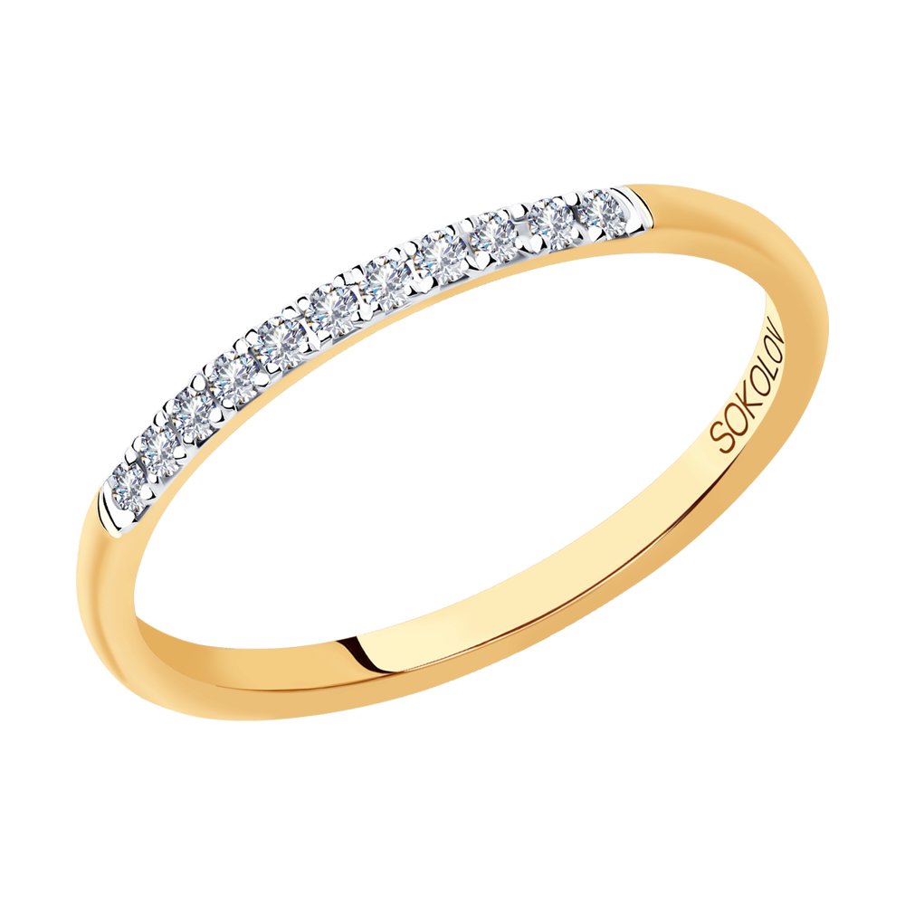 

Кольцо из золота р. 18,5 SOKOLOV Diamonds 1111248-01, бриллиант, 1111248-01