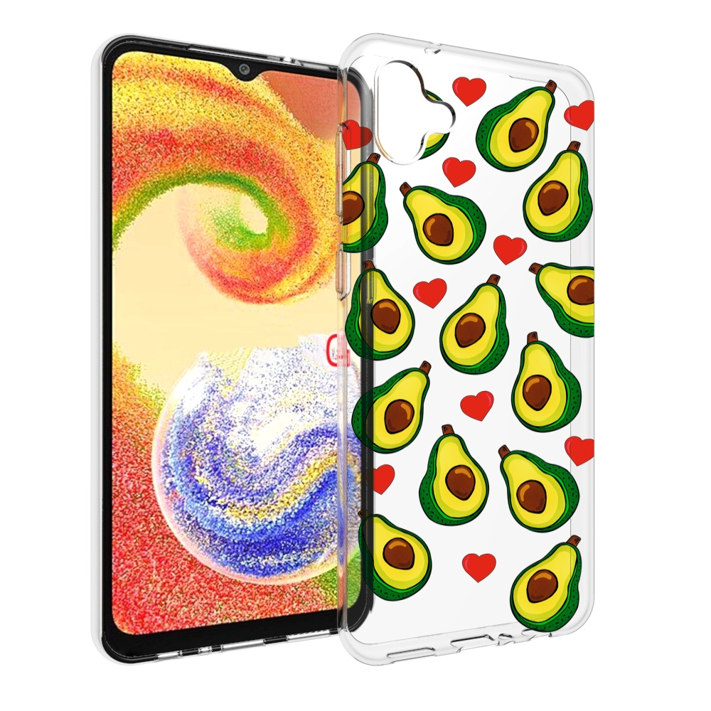

Чехол MyPads миленькие-авокадо для Samsung Galaxy A04, Прозрачный, Tocco