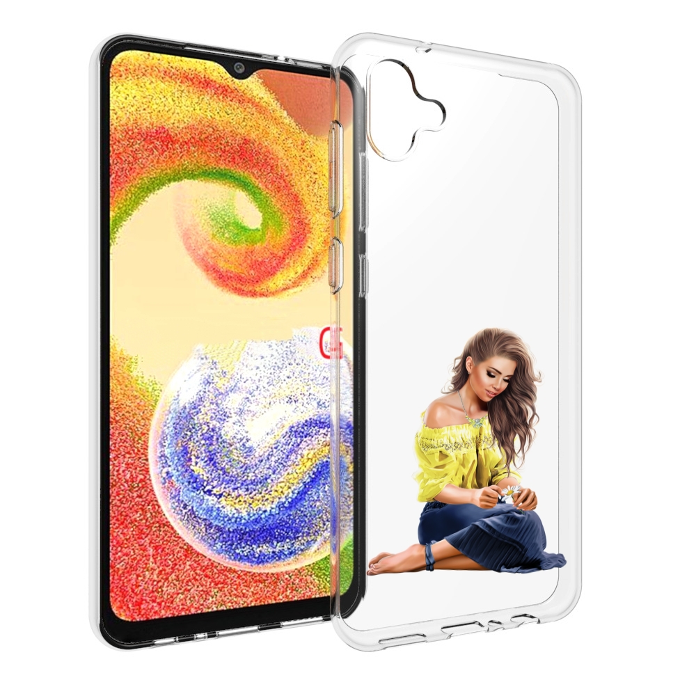 

Чехол MyPads миленькая-девочка женский для Samsung Galaxy A04, Прозрачный, Tocco