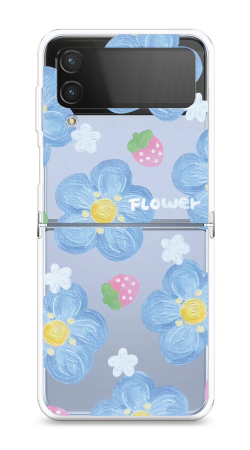 

Чехол на Samsung Galaxy Z Flip 4 "Цветы и клубники", 2106650-1