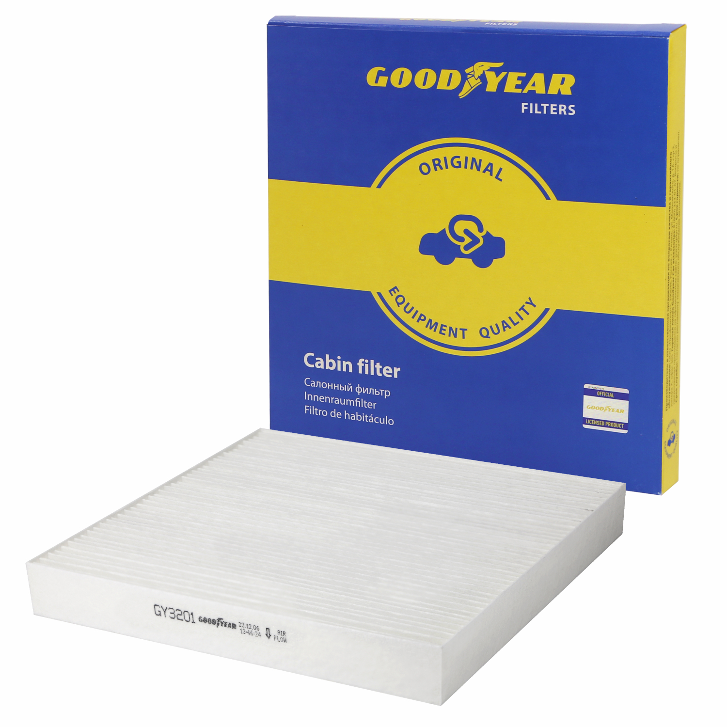 фото Фильтр воздушный салона goodyear gy3201
