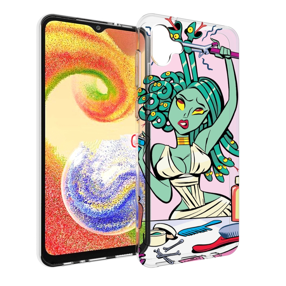 

Чехол MyPads медуза расчесывается женский для Samsung Galaxy A04, Прозрачный, Tocco