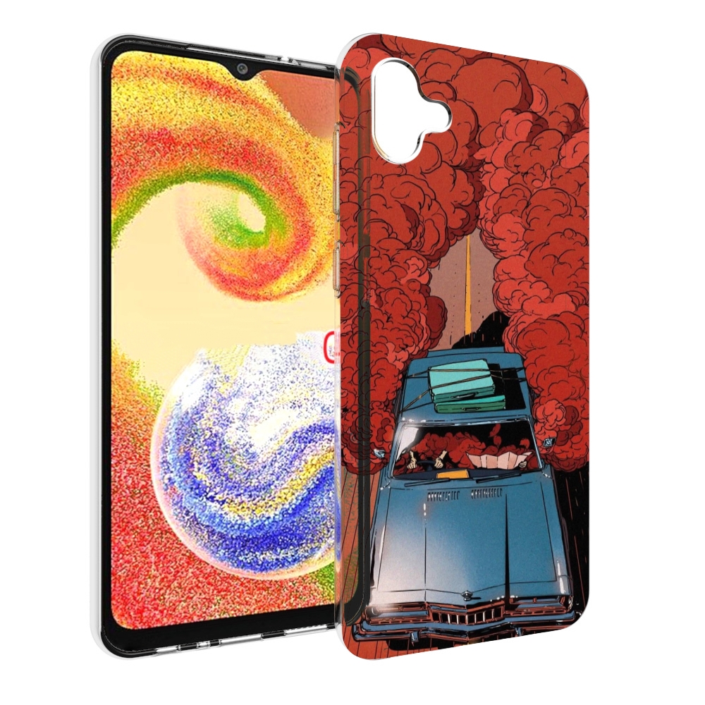 

Чехол MyPads машина мчится с дымком для Samsung Galaxy A04, Прозрачный, Tocco
