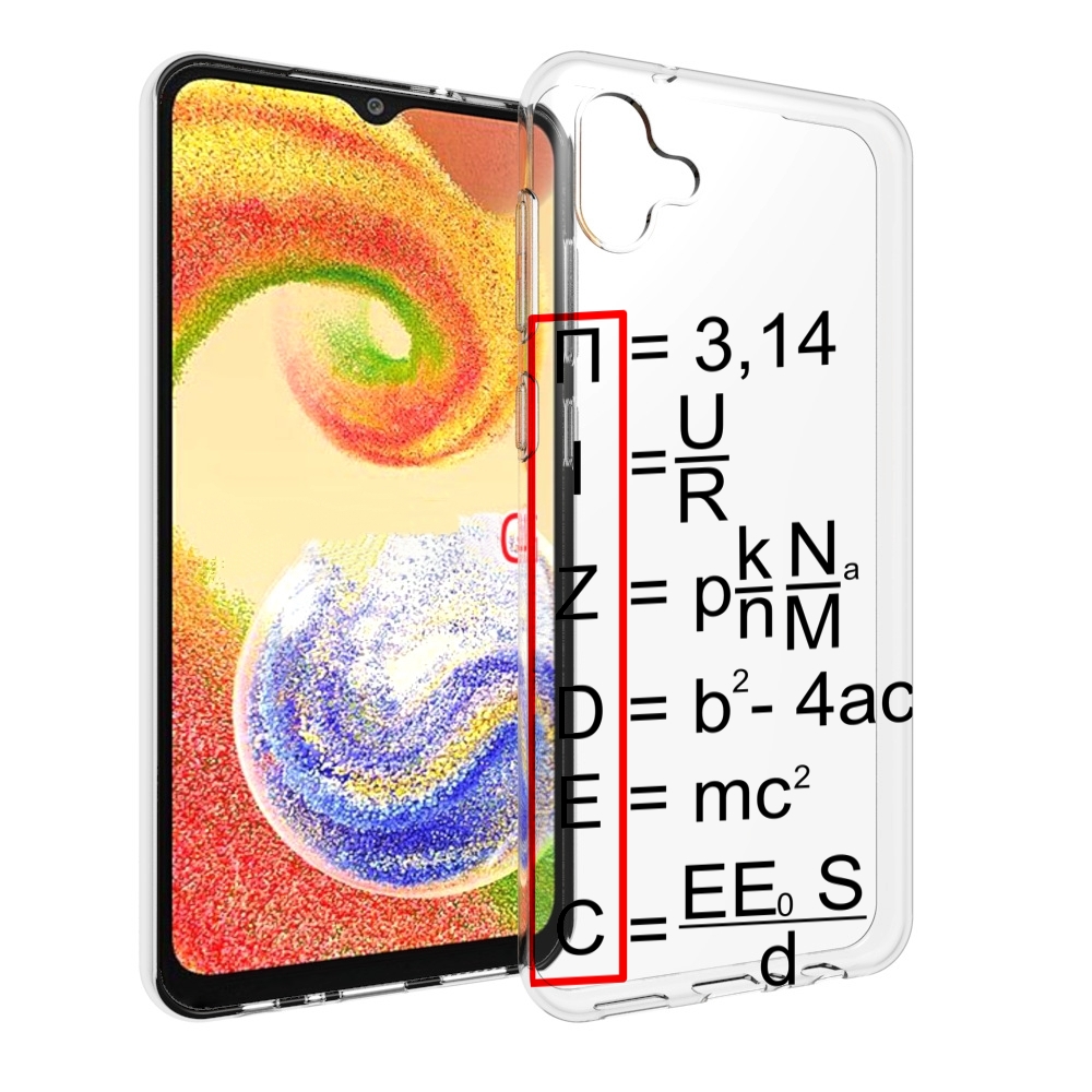 

Чехол MyPads математические-формулы для Samsung Galaxy A04, Прозрачный, Tocco