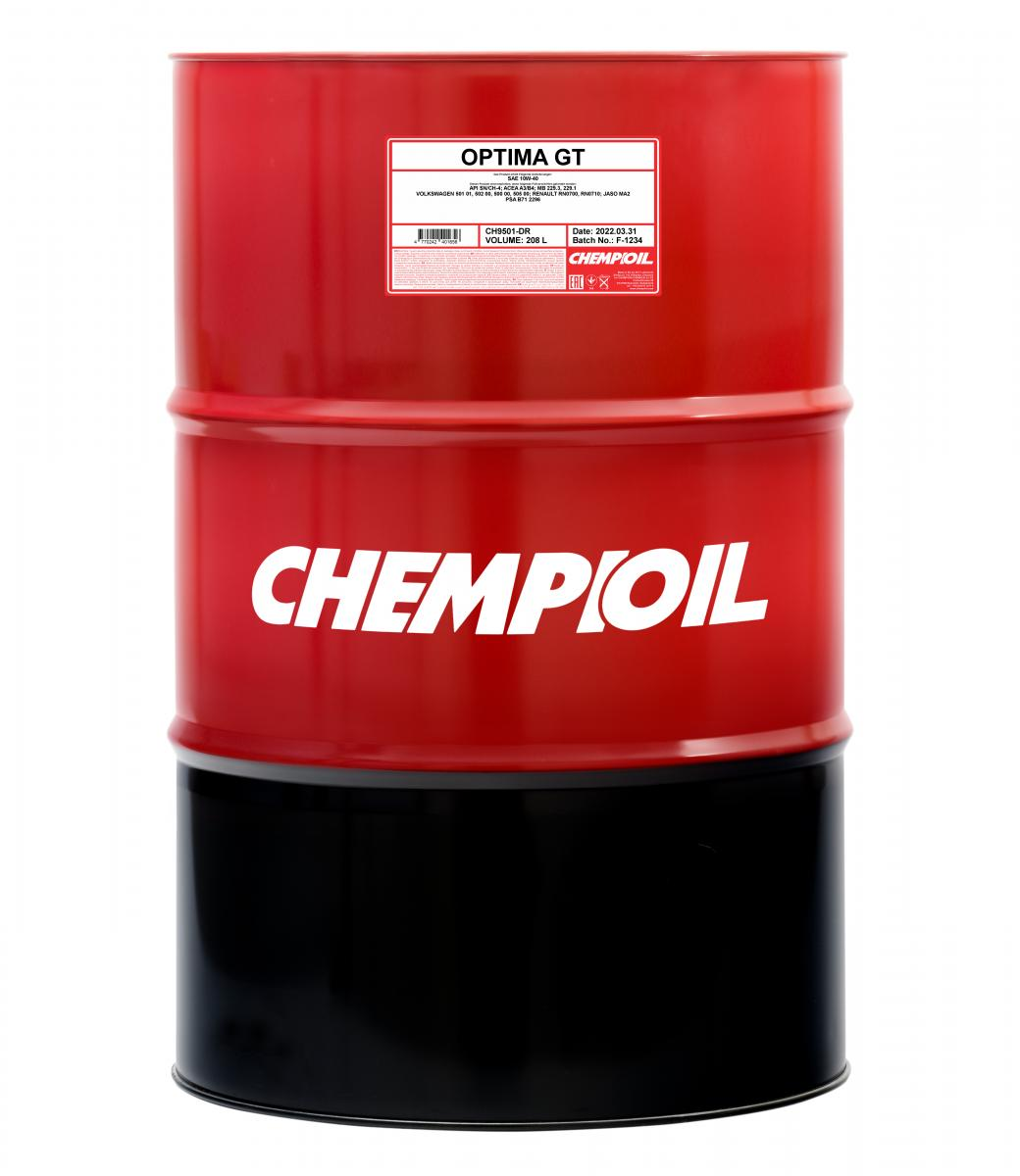 Моторное масло Chempioil полусинтетическое Optima GT SN/CF A3/B4 10W40 208л