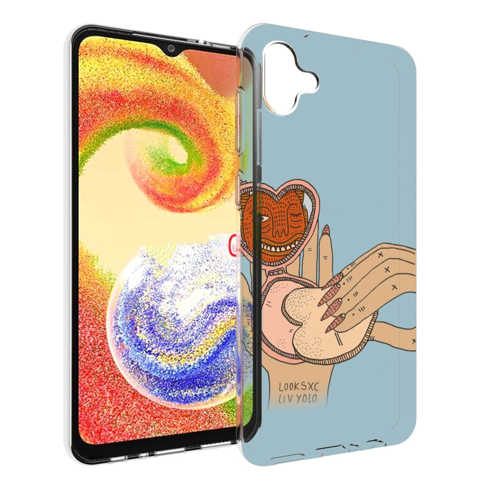 

Чехол MyPads макияж картинка женский для Samsung Galaxy A04, Прозрачный, Tocco